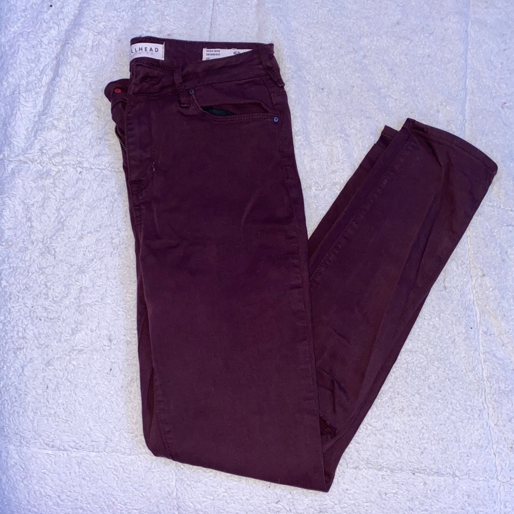 Maroon Skinny Jeans